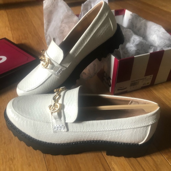 New Sam Edelman Circus Deana white snakeskin creepers - Picture 5 of 5